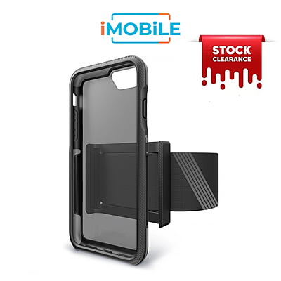 [Clearance] BodyGuardz Trainer Pro Case (With Armband) for iPhone 6 Plus 7 Plus 8 Plus [Black]