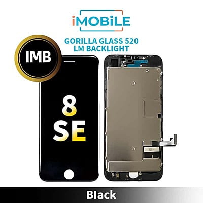 iPhone 8 / SE2 / SE3 (4.7 Inch) Compatible LCD Touch Digitizer Screen [IMB In-Cell Screen] [Gorilla Glass 520 Lm Backlight] Black