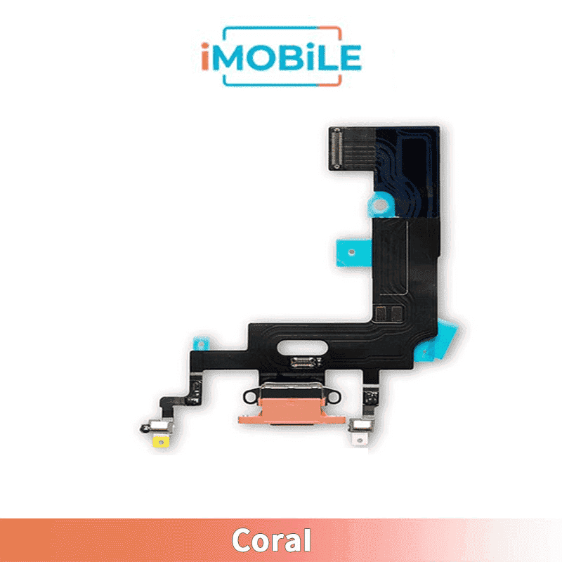 iPhone XR Compatible Charging Port Flex Cable [Original] [Coral]