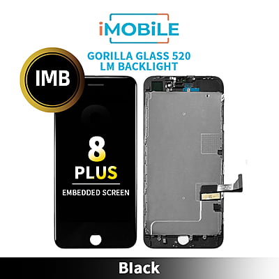 iPhone 8 Plus (5.5 Inch) Compatible LCD Touch Digitizer Screen [Gorilla Glass 520 Lm Backlight] [IMB In-Cell Screen] [Black]