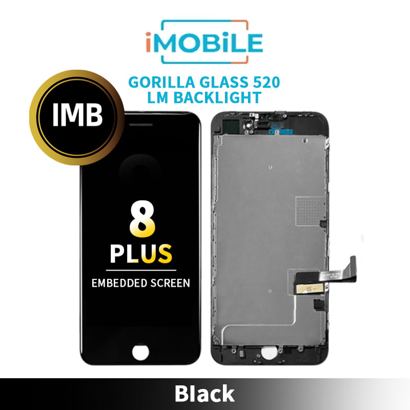 iPhone 8 Plus (5.5 Inch) Compatible LCD Touch Digitizer Screen [Gorilla Glass 520 Lm Backlight] [IMB In-Cell Screen] [Black]