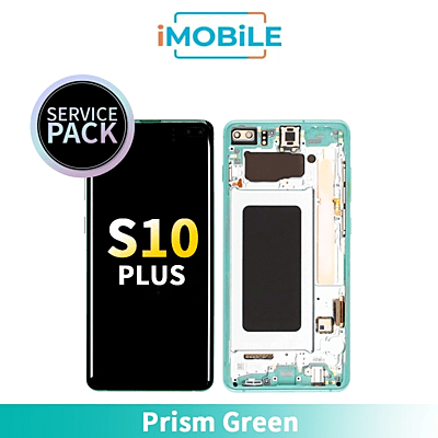 Samsung Galaxy S10 Plus G975 LCD Touch Digitizer Screen [Prism Green] Service Pack GH82-18849E