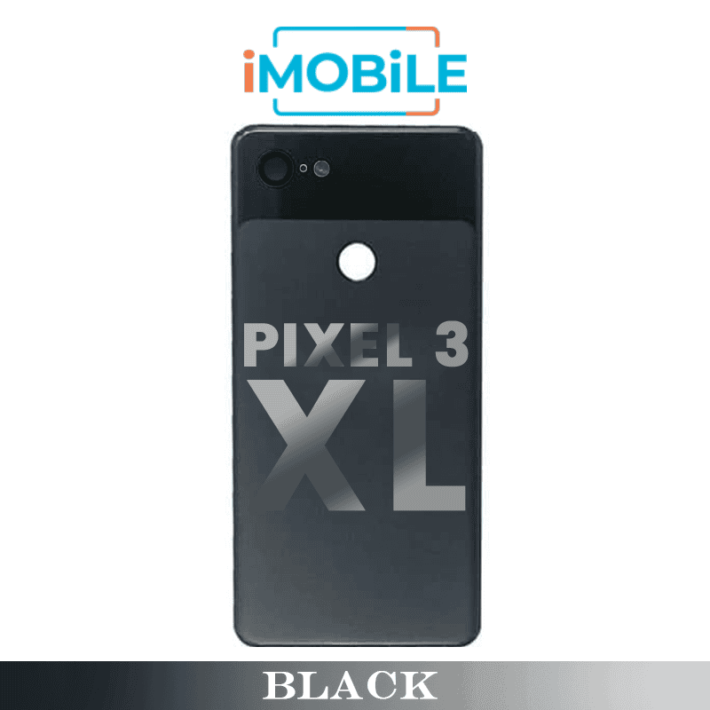 Google Pixel 3 XL Compatible Back Glass Cover [Black]