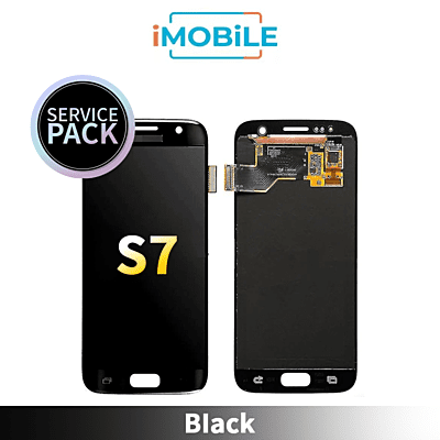 Samsung Galaxy S7 G930 LCD and Digitizer Assembly [Black] [Service Pack] (GH97-18523A)