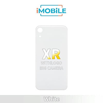 iPhone XR Compatible Back Glass With Big Camera Hole [White]