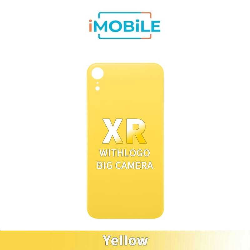 iPhone XR Compatible Back Glass With Big Camera Hole [Yellow]