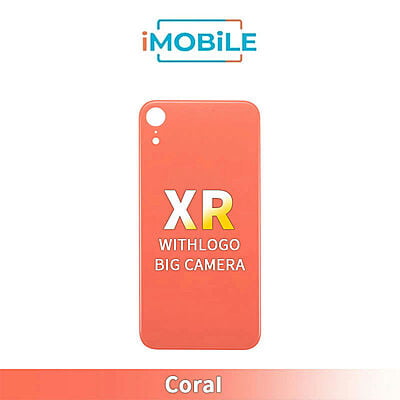iPhone XR Compatible Back Glass With Big Camera Hole [Coral]