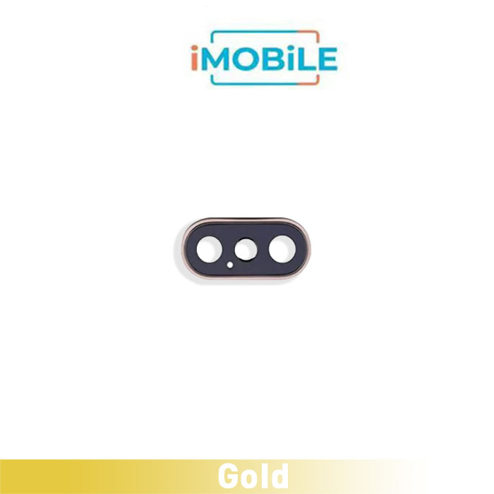 iPhone XS Max Compatible Camera Lens with Bracket Ring [Gold]