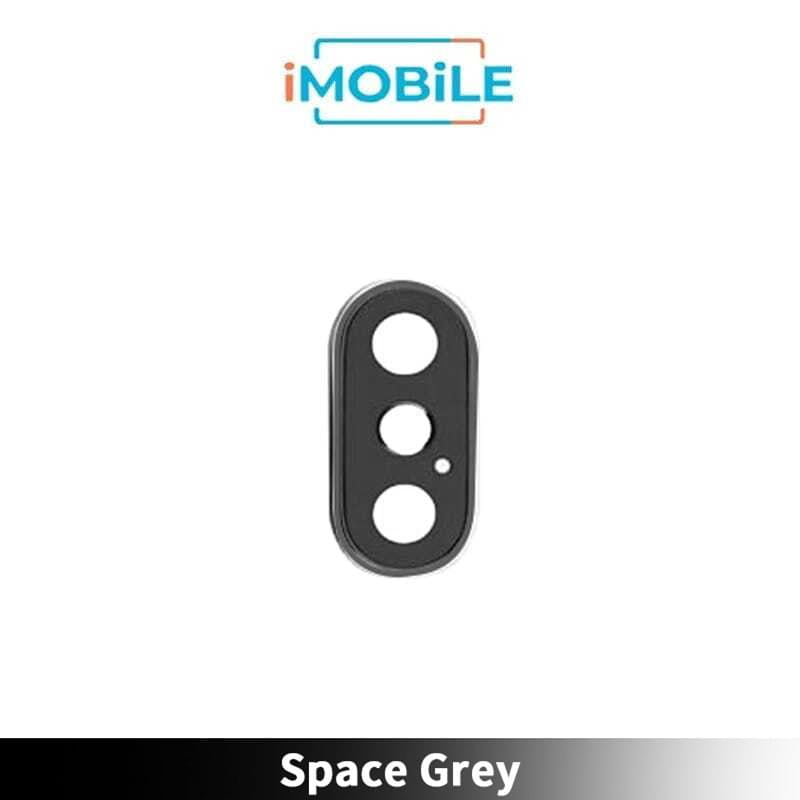 iPhone XS / iPhone XS Max Compatible Camera Lens With Bracket Ring [Space Grey]