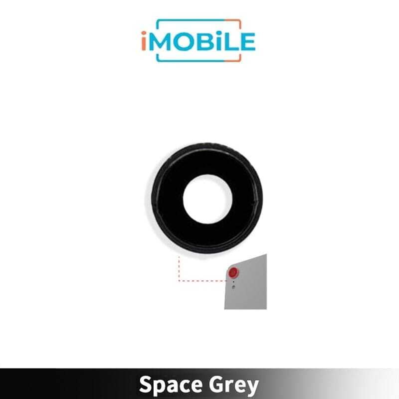 iPhone XR Compatible Camera Lens With Bracket Ring [Space Grey]
