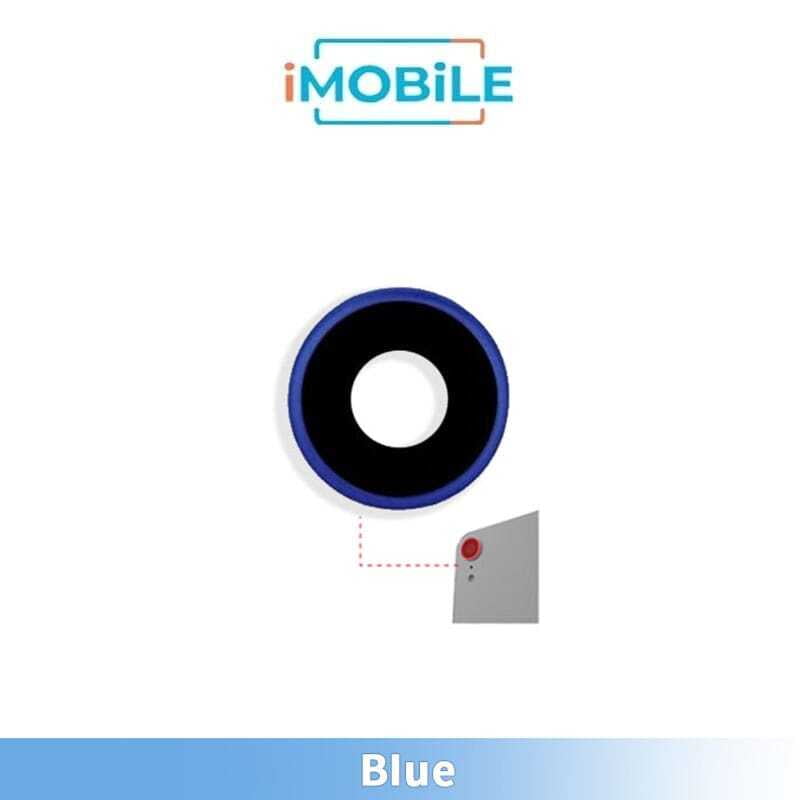 iPhone XR Compatible Camera Lens With Bracket Ring [Blue]