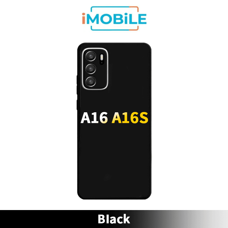 OPPO A16 A16s Back Glass Cover [Black]