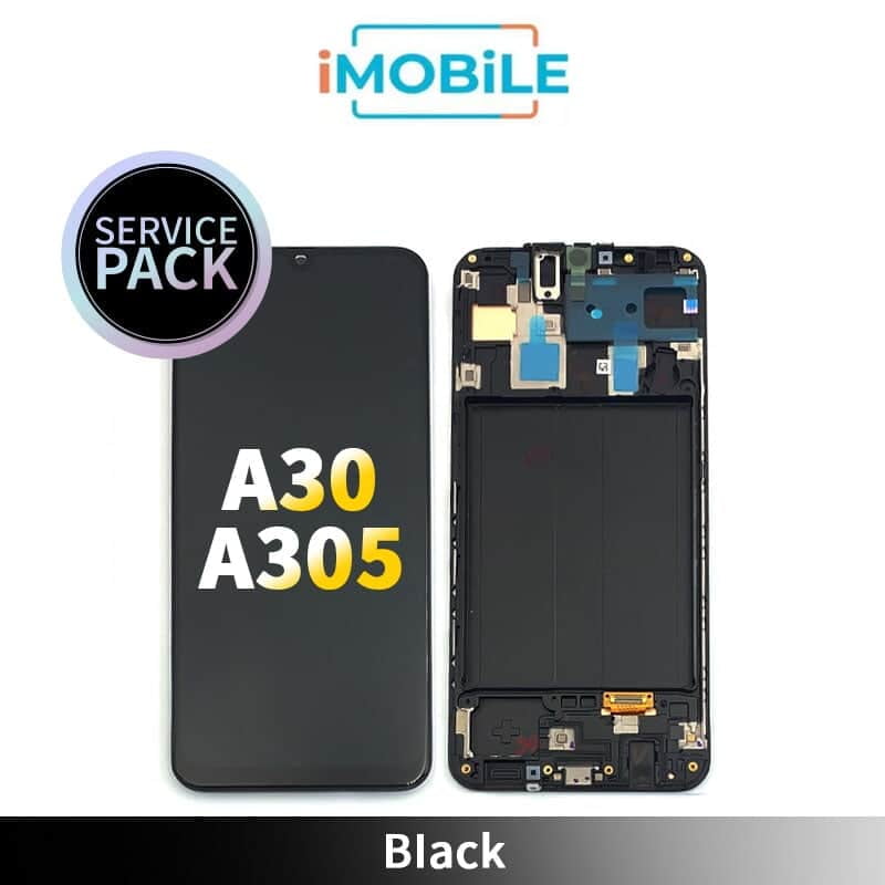 Samsung Galaxy A30 A305 LCD Touch Digitizer Screen [Black] [Service Pack] GH82-19725A GH82-19202A