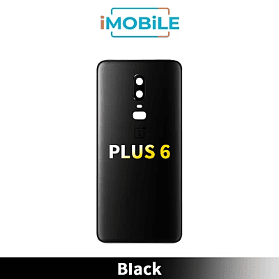 One Plus 6 Back Cover Glass [Black]