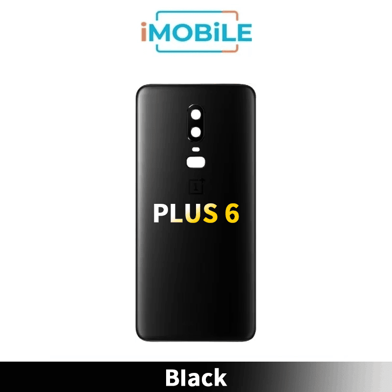 One Plus 6 Back Cover Glass [Black]