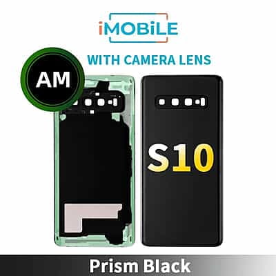 Samsung Galaxy S10 (G973) Back Cover With Camera Lens [Aftermarket] [Prism Black]