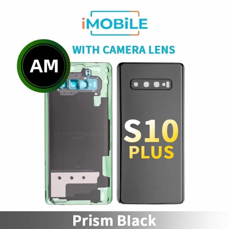 Samsung Galaxy S10 Plus (G975) Back Cover With Camera Lens [Aftermarket] [Prism Black]