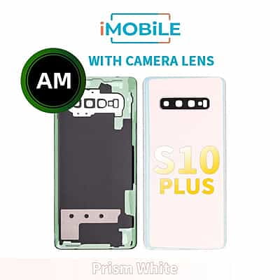 Samsung Galaxy S10 Plus (G975) Back Cover With Camera Lens [Aftermarket] [Prism White]