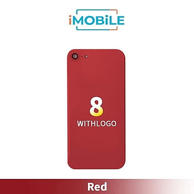 iPhone 8 Compatible Back Cover Glass [Red]