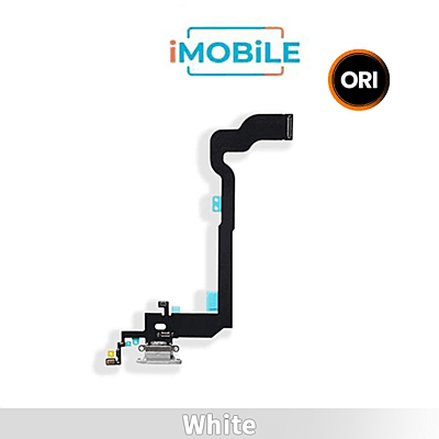 iPhone X Compatible Charging Port Flex Cable  [Original] [White]