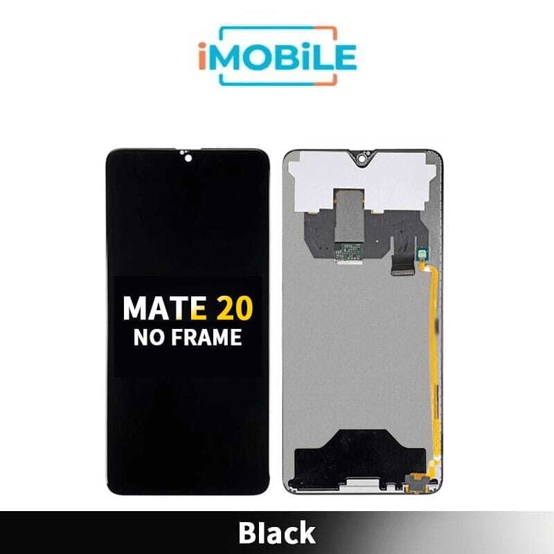 Huawei Mate 20 Compatible LCD Touch Digitizer Screen with Frame [Black]