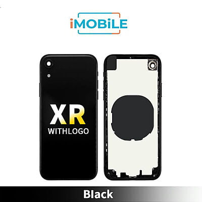 iPhone XR Compatible Back Housing [No Small Parts] [Black]