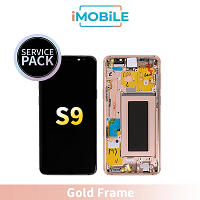 Samsung Galaxy S9 G960 LCD Touch Digitizer Screen [Gold Frame] Service Pack
