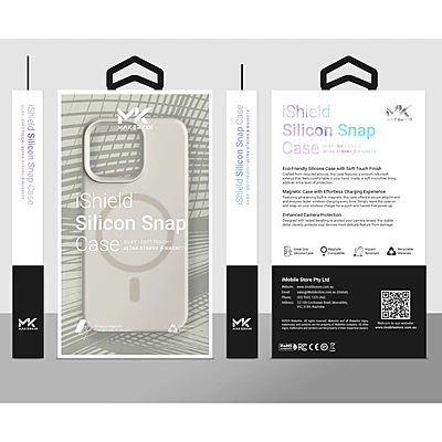 iShield [Ultra MagSafe] Liquid Silicon Snap Case with Capture Button, iPhone 16 Plus [Black]