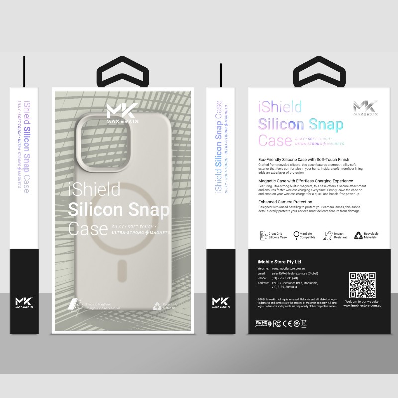 iShield [MagSafe] Liquid Silicon Snap Case, Samsung s26 [Black]