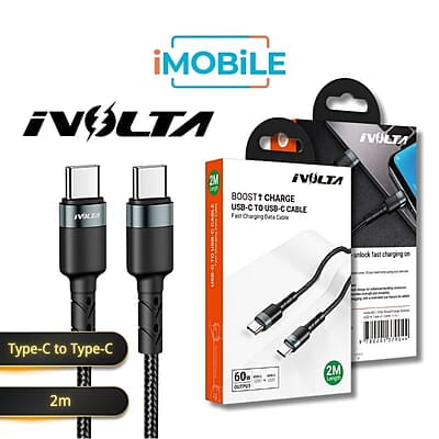 iVolta [RC-103a] BoostCharge 2m Braided Type-C to Type-C Cable