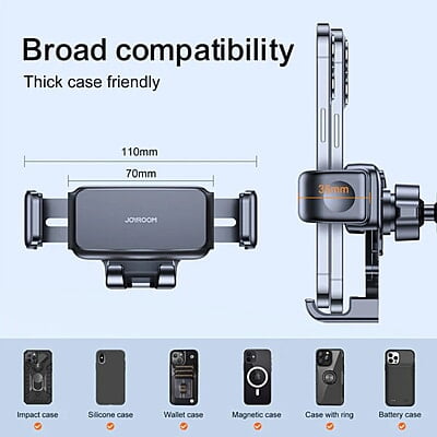 JoyRoom JR-ZS283 Car Mount Phone Holder (Air Vent) JoyRoom JR-ZS283 Car Mount Phone Holder (Air Vent)