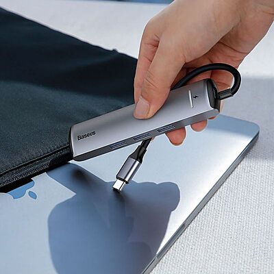 Baseus [CAHUB-J0G] Mechanical Eye 6-In-1 USB HUB