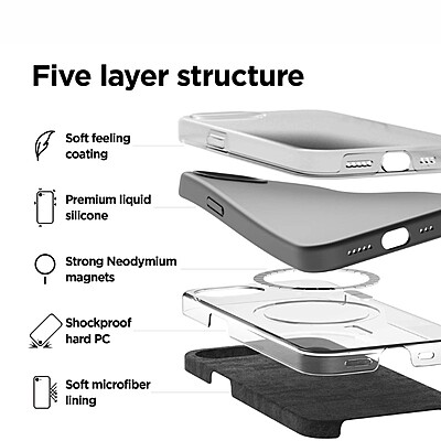 iShield [Ultra MagSafe] Liquid Silicon Snap Case, iPhone 16e
