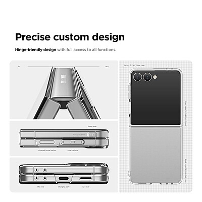 iShield Crystal Palace Clear Case, Samsung Z Flip 7