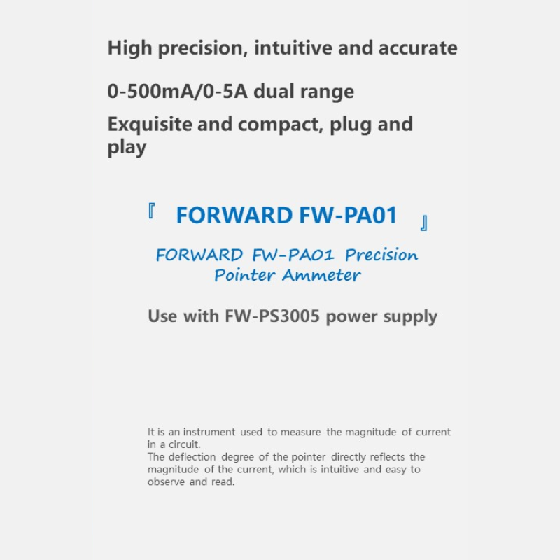 Forward [FW-PS3005 – DC] Stabilized Voltage Power Supply & [FW-PA01] Precision Pointer Ammeter