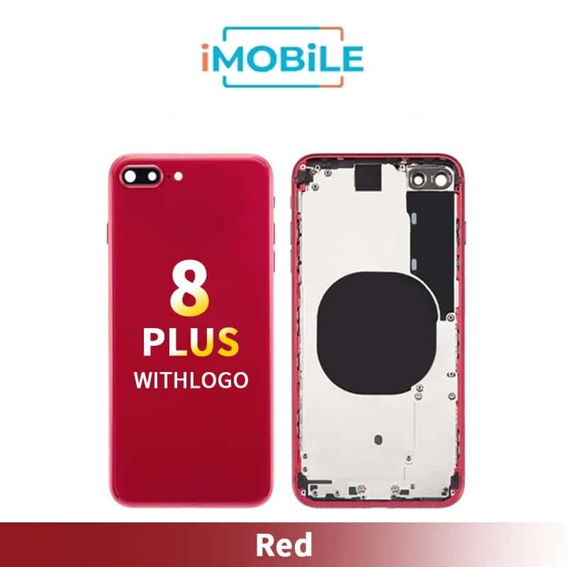 iPhone 8 Plus Compatible Back Housing [No Small Parts] [Red]