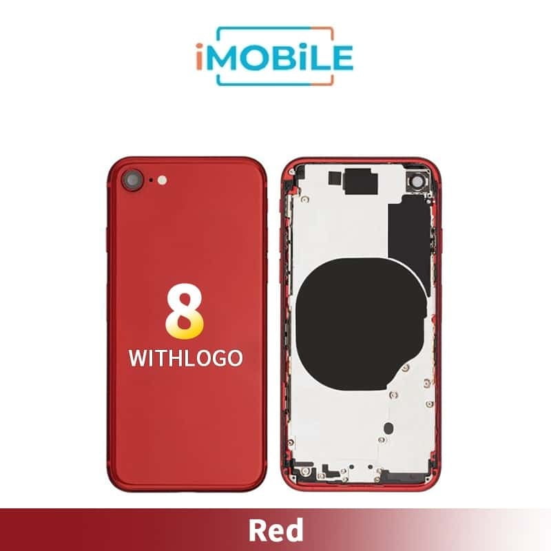 iPhone 8 Compatible Back Housing [No Small Parts] [Red]