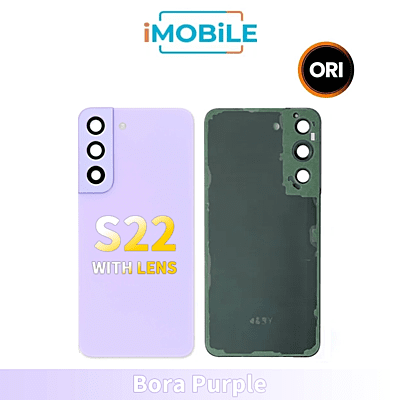 Samsung Galaxy S22 5G (G901) Back Cover Glass With Lens [Secondhand] [Bora Purple]
