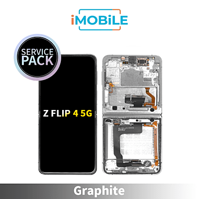 Samsung Galaxy Z Flip 4 5G (F721) Main LCD Digitizer Screen [Service Pack] [Graphite] GH82-30238A