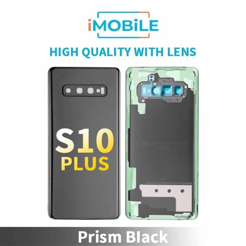 Samsung Galaxy S10 Plus (G975) Back Cover [High Quality With Lens] [Prism Black]