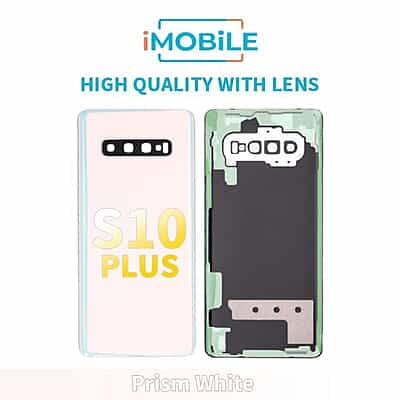 Samsung Galaxy S10 Plus (G975) Back Cover [High Quality With Lens] [Prism White]