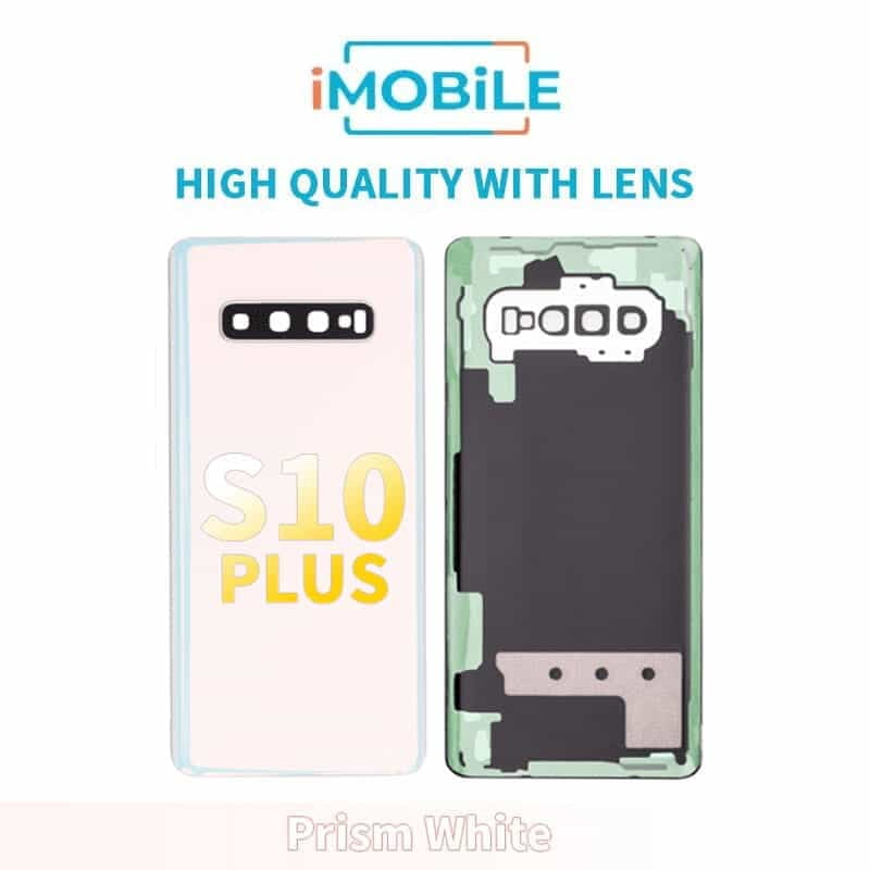 Samsung Galaxy S10 Plus (G975) Back Cover [High Quality With Lens] [Prism White]