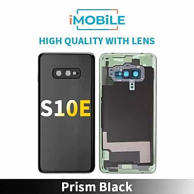 Samsung Galaxy S10E (G970) Back Cover [High Quality With Lens] [Prism Black]