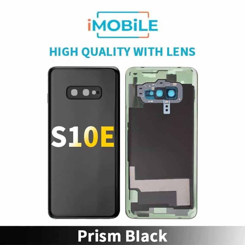 Samsung Galaxy S10E (G970) Back Cover [High Quality With Lens] [Prism Black]
