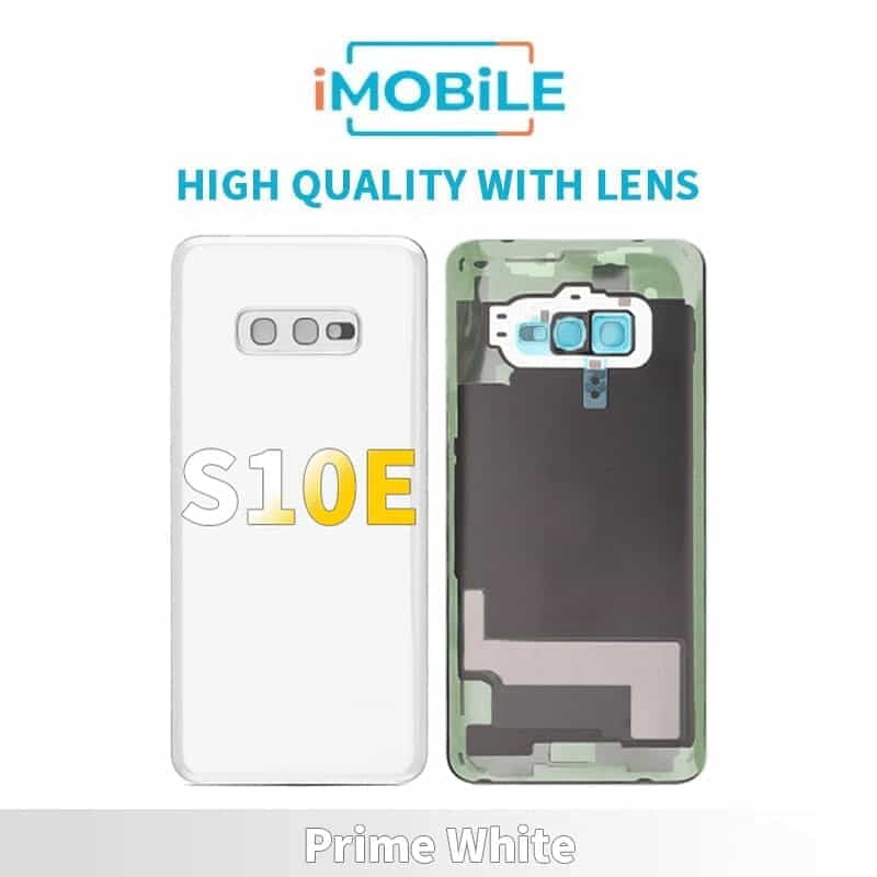 Samsung Galaxy S10E (G970) Back Cover [High Quality With Lens] [Prism White]