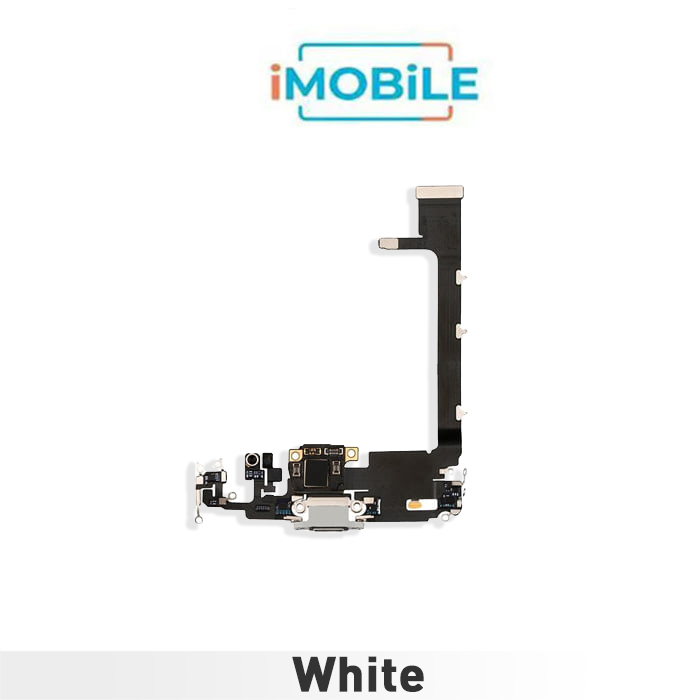 iPhone 11 Pro Compatible Charging Port Flex Cable [White] Original