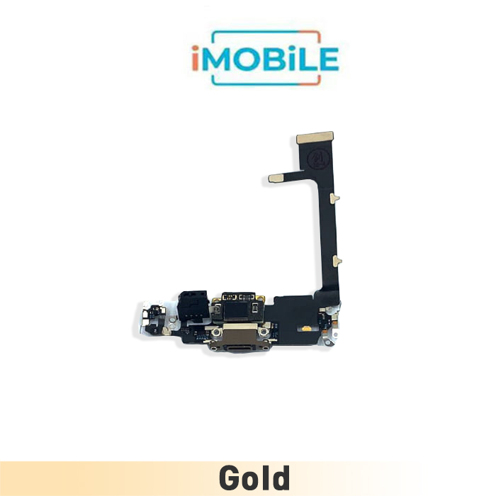 iPhone 11 Pro Compatible Charging Port Flex Cable [Gold] Original