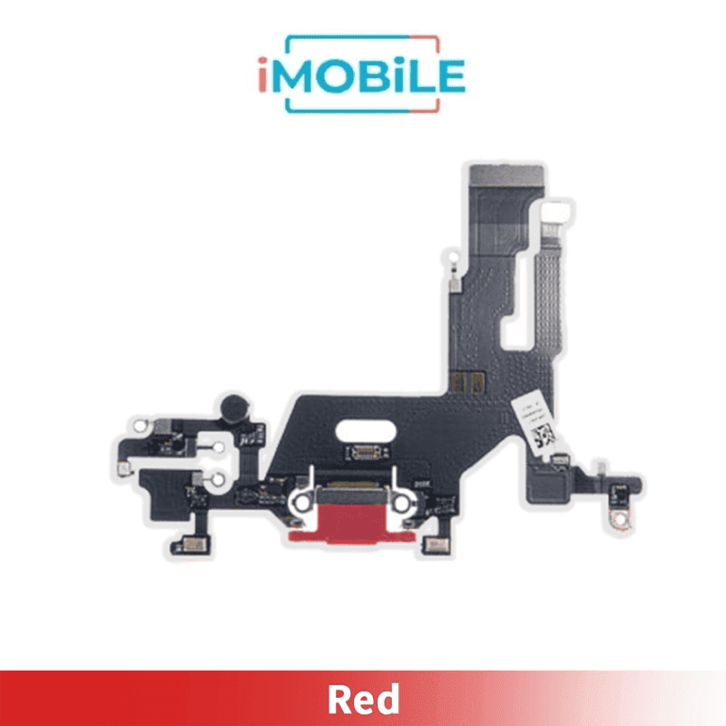 iPhone 11 Compatible Charging Port Flex Cable [Original] [Red]