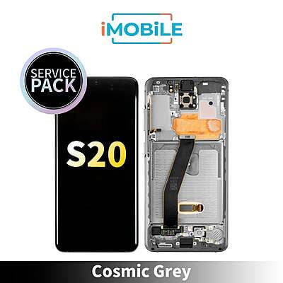 Samsung Galaxy S20 (G980) LCD Touch Digitizer Screen [Service Pack] [Cosmic Grey] GH82-22131A GH82-22123A GH82-31432A GH82-31433A