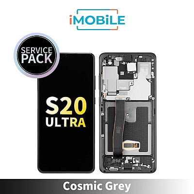 Samsung Galaxy S20 Ultra 5G G988 LCD Touch Digitizer Screen [Service Pack] [Cosmic Grey] GH82-26032B GH82-26033B